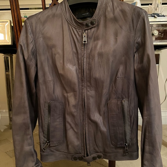 Women’s Italian leather bomber jacket - Picture 2 of 12